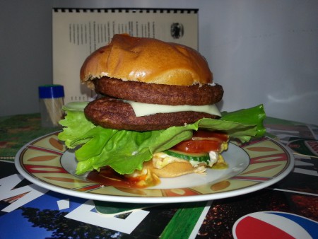 Dupla húsos sajtburger